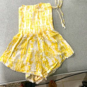 Yellow Victoria Secret Romper XS